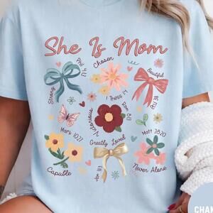 Religious Mama Shirt Floral Faith Tee
